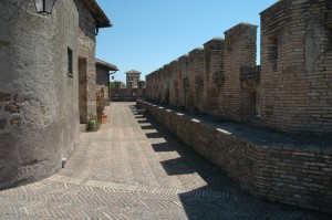 The battlements were part of the castle extensively restored in the 1900s 